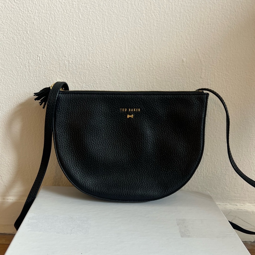 Ted Baker Black Leather Crossbody Bag